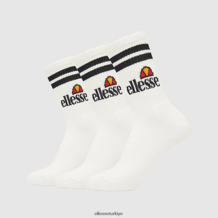 şık pullo 3'lü çorap JDV02R489 Aksesuarlar Ellesse beyaz