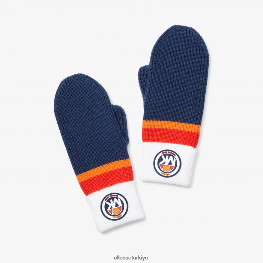 şık mk çizgili eldivenler JDV02R259 Aksesuarlar Ellesse mavi