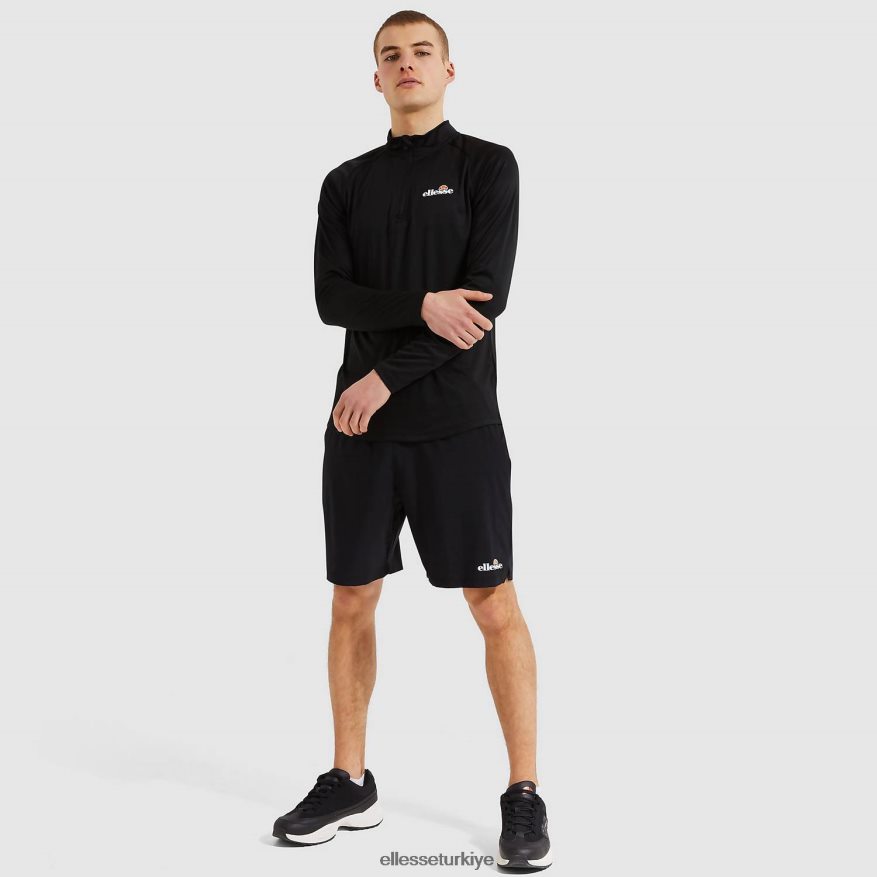 erkekler bovaro 1/2 fermuarlı üst JDV02R330 Giyim Ellesse siyah