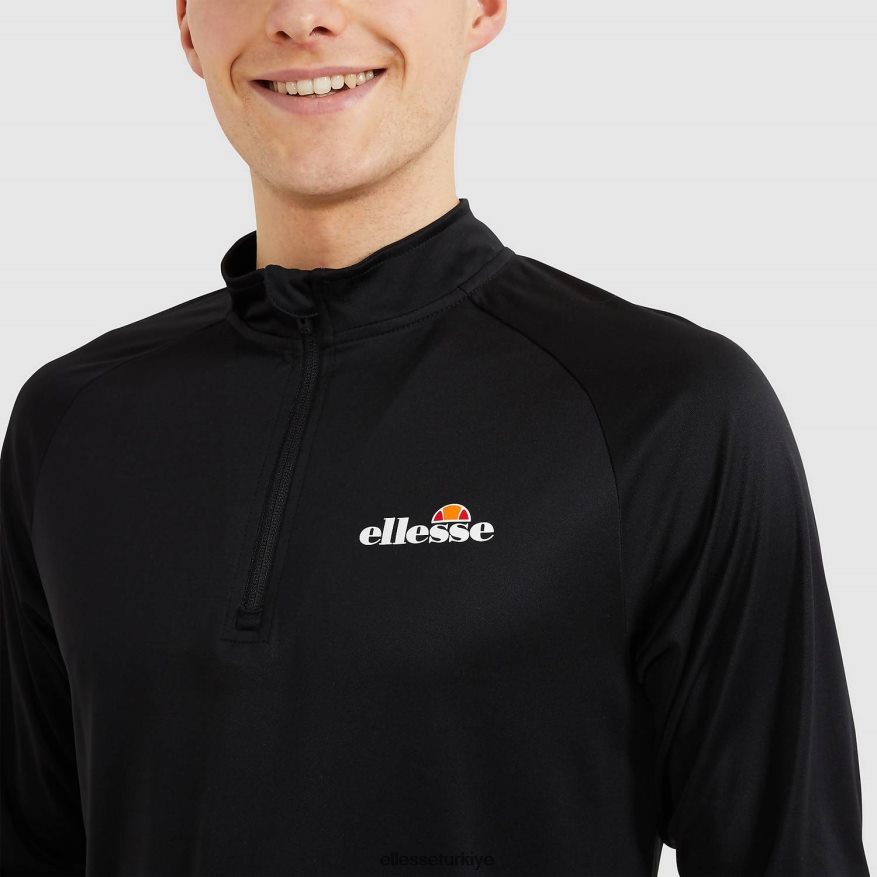 erkekler bovaro 1/2 fermuarlı üst JDV02R330 Giyim Ellesse siyah