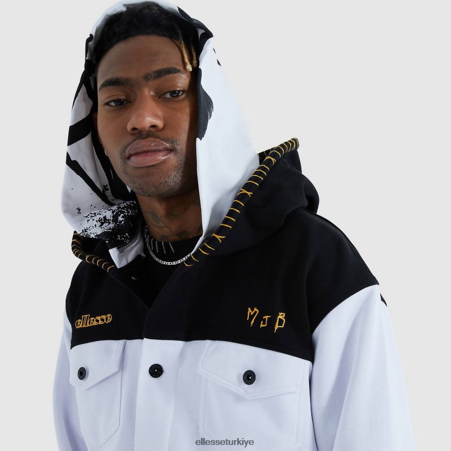 erkekler paxell kapüşonlu JDV02R472 Giyim Ellesse beyaz