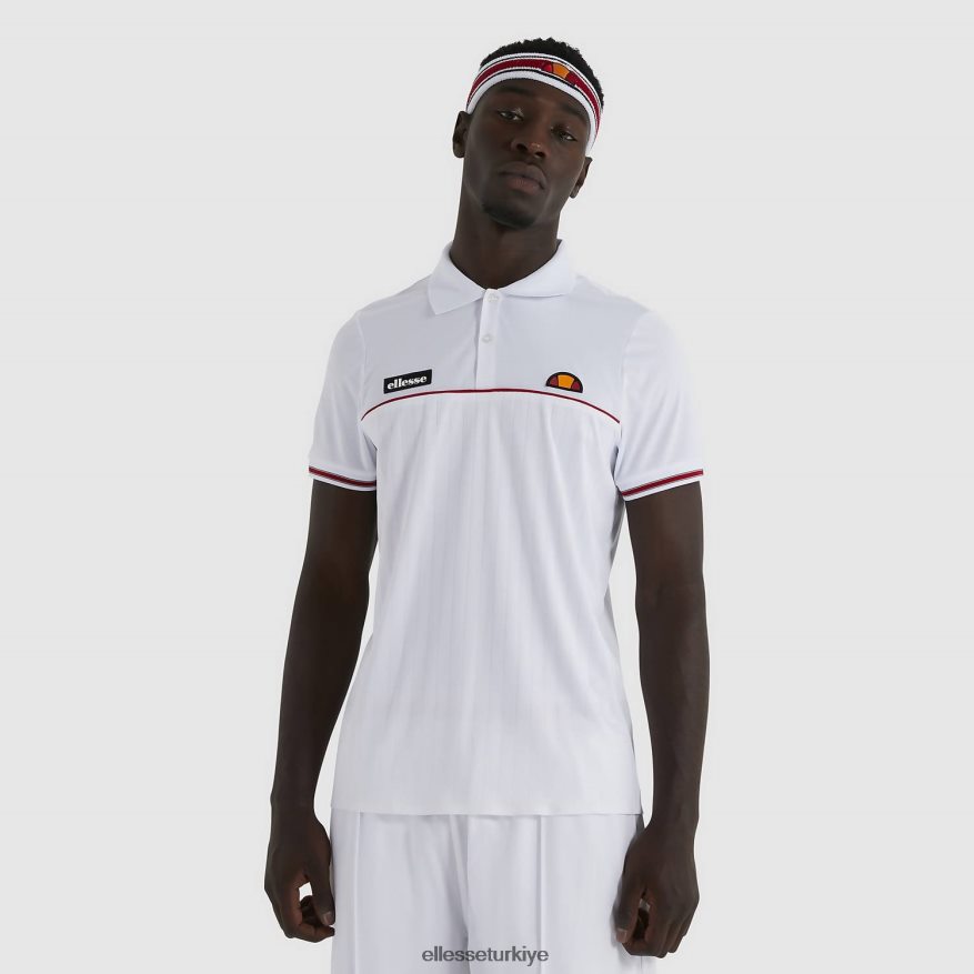 erkekler lin polo gömlek JDV02R477 Giyim Ellesse beyaz