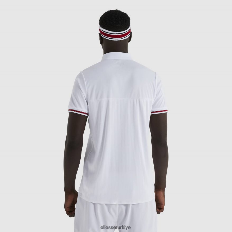erkekler lin polo gömlek JDV02R477 Giyim Ellesse beyaz