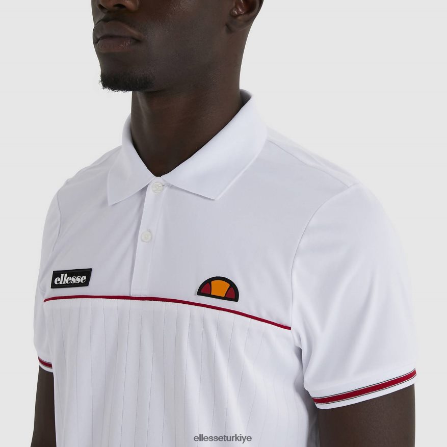 erkekler lin polo gömlek JDV02R477 Giyim Ellesse beyaz