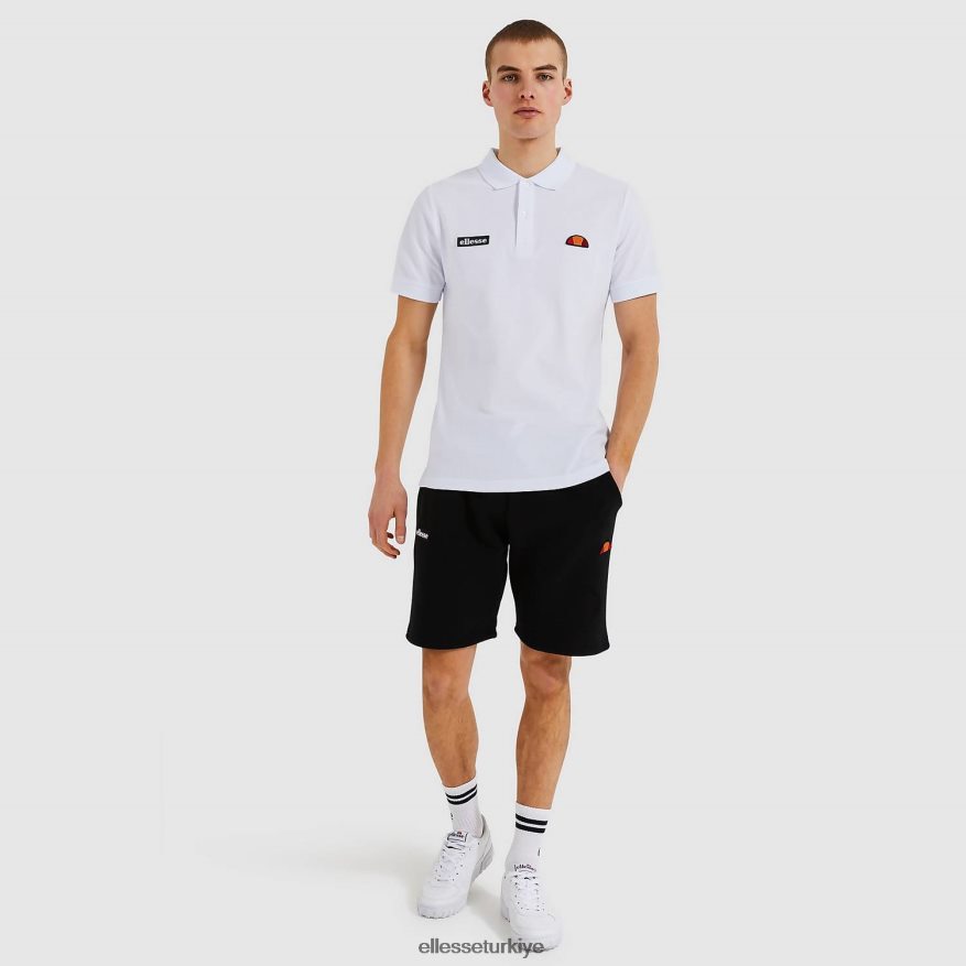 erkekler montura polo gömlek JDV02R382 Giyim Ellesse beyaz