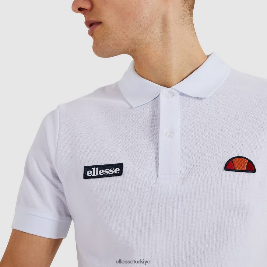 erkekler montura polo gömlek JDV02R382 Giyim Ellesse beyaz