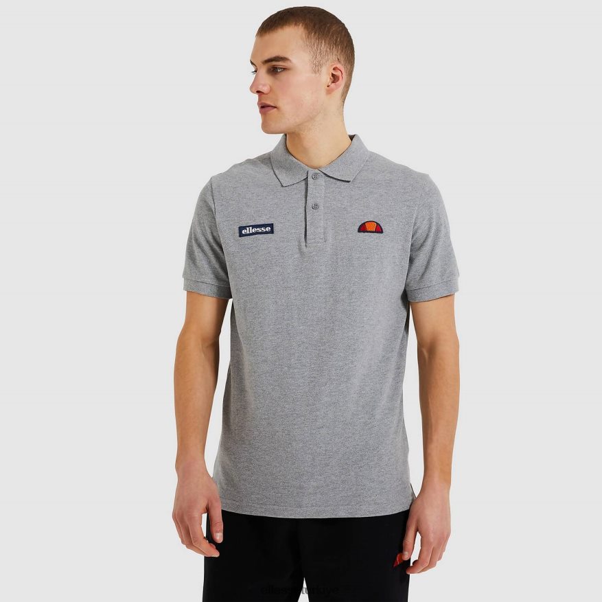 erkekler montura polo gömlek JDV02R383 Giyim Ellesse gri marn