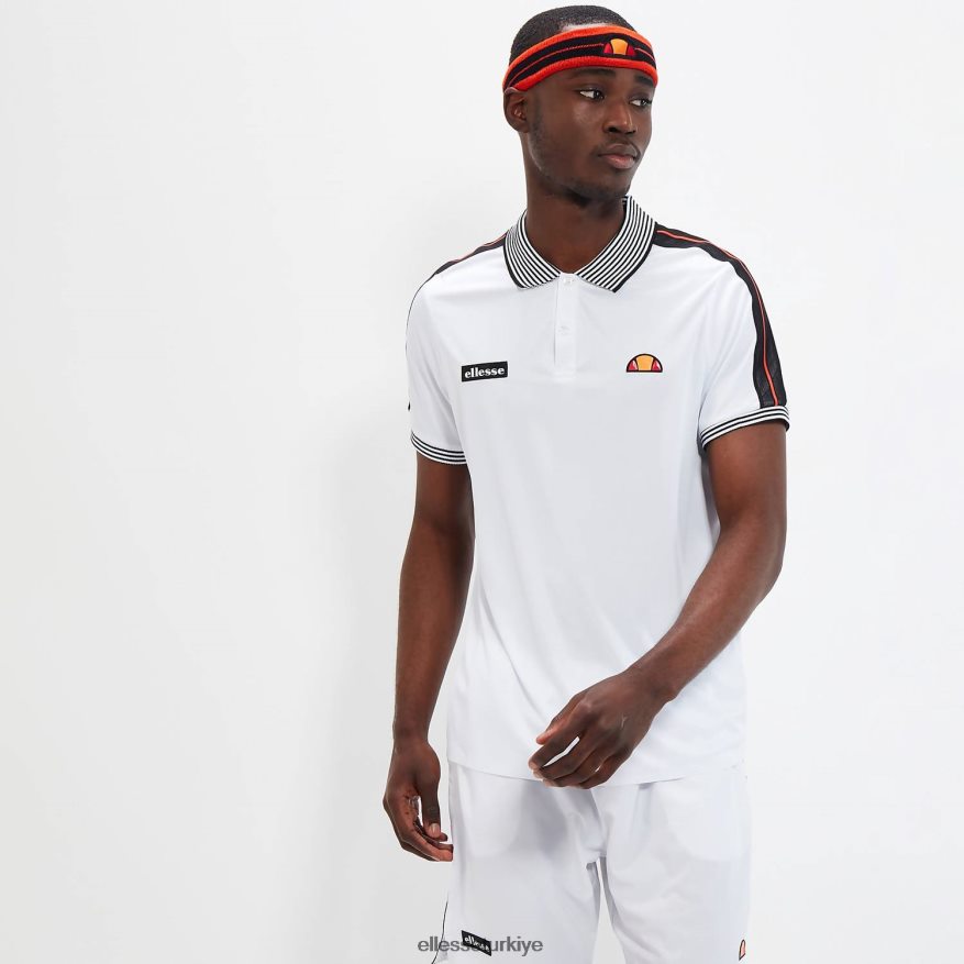 erkekler seviye polosu JDV02R399 Giyim Ellesse beyaz
