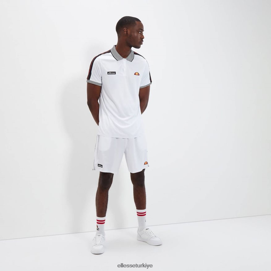 erkekler seviye polosu JDV02R399 Giyim Ellesse beyaz