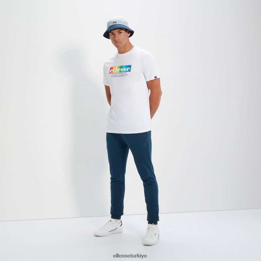erkekler allegrio tişört JDV02R357 Giyim Ellesse beyaz