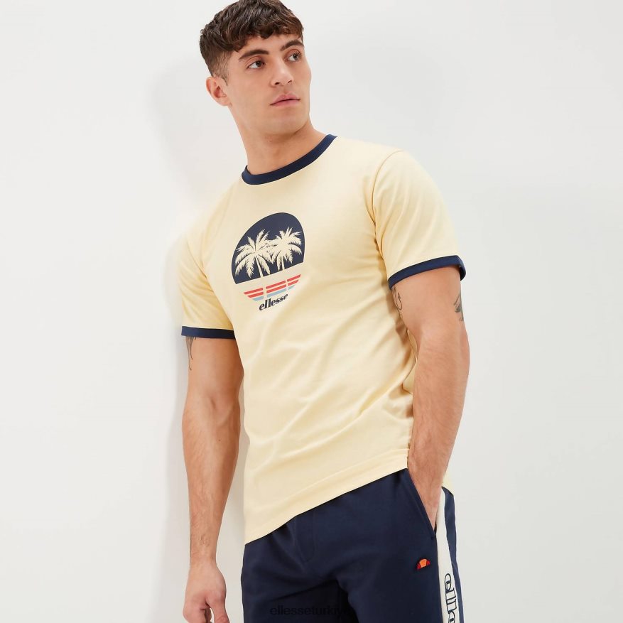 erkekler darra tişört JDV02R342 Giyim Ellesse açık sarı