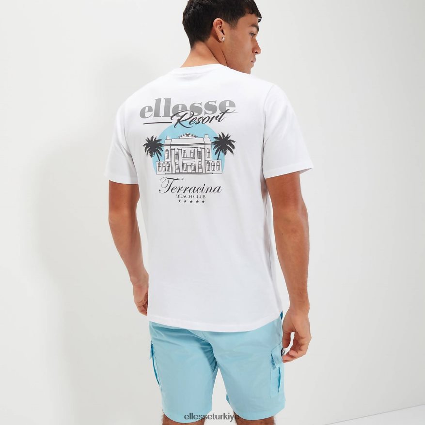 erkekler drevino tişört JDV02R336 Giyim Ellesse beyaz
