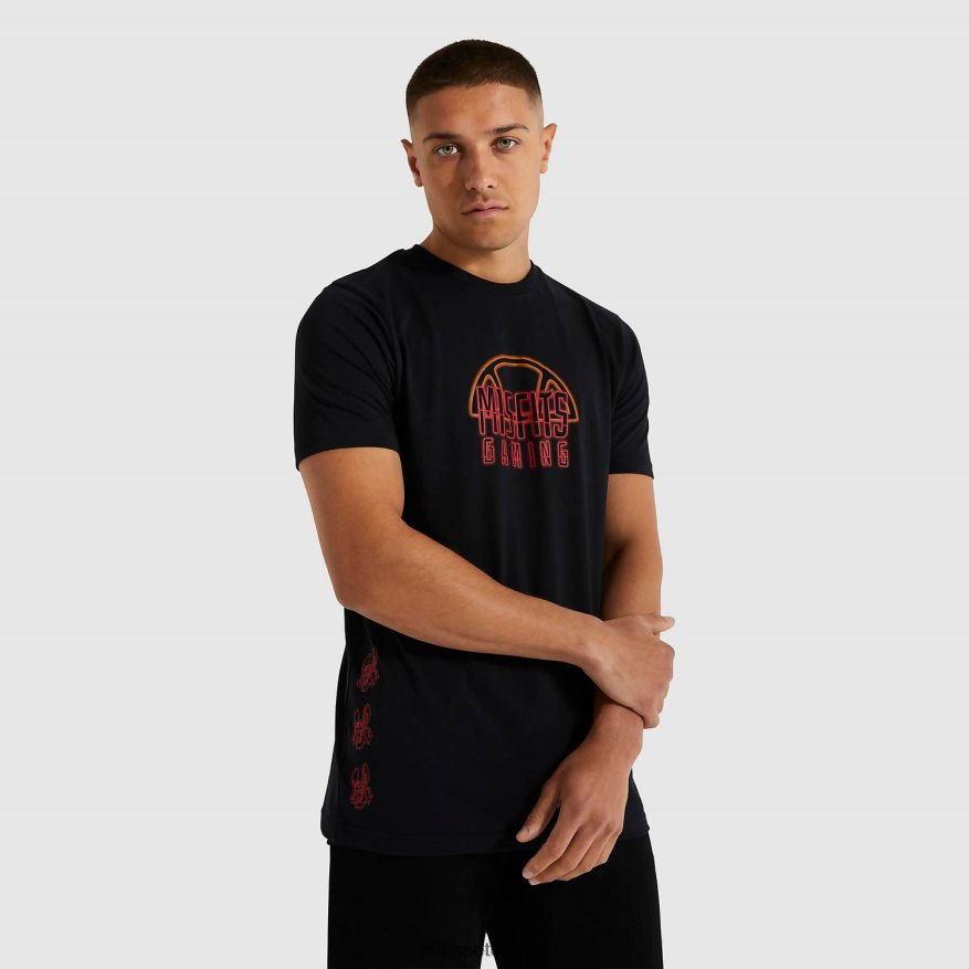 erkekler küçük tişörte uyumsuz JDV02R481 Giyim Ellesse siyah