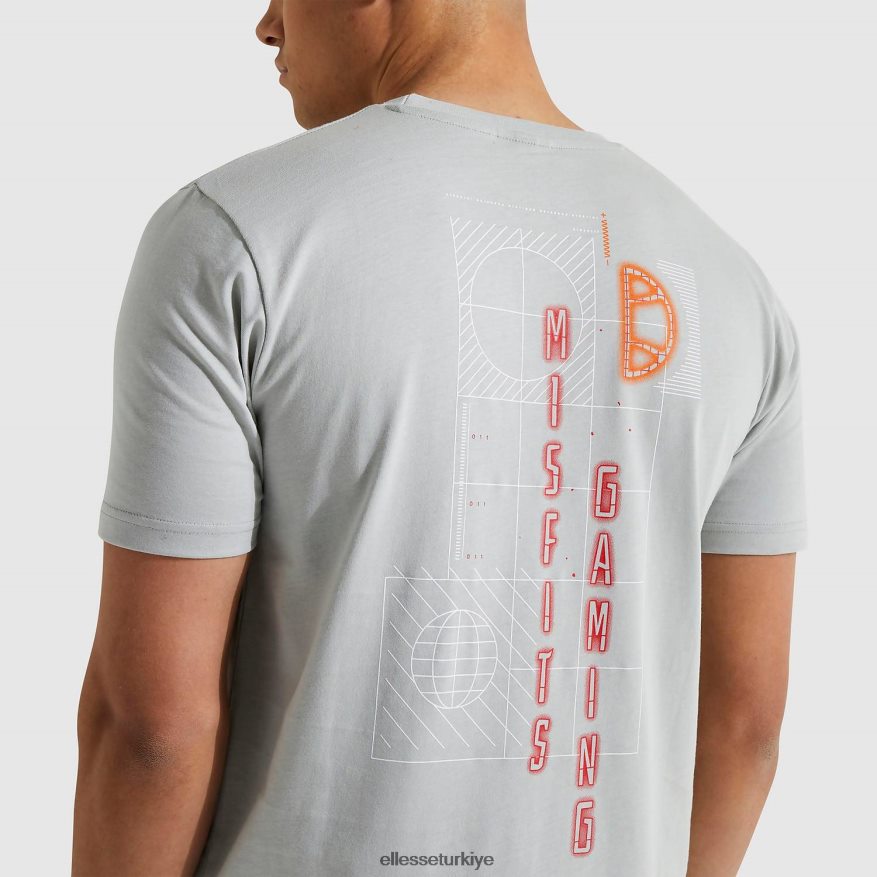 erkekler küçük tişörte uyumsuz JDV02R483 Giyim Ellesse gri