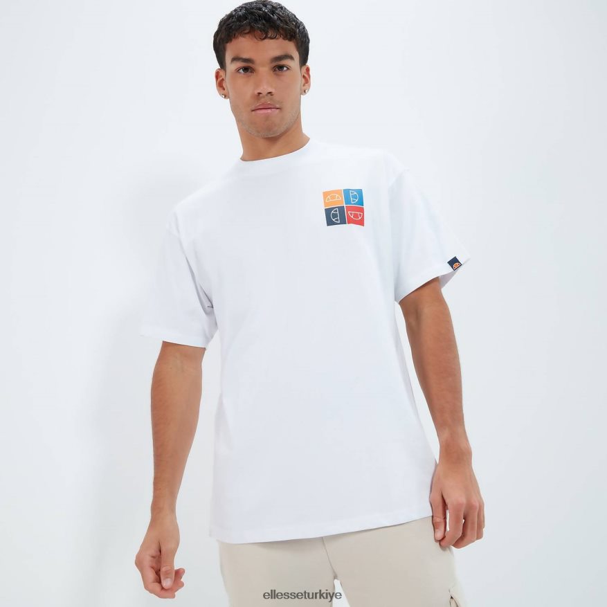 erkekler rolletto tişört JDV02R372 Giyim Ellesse beyaz