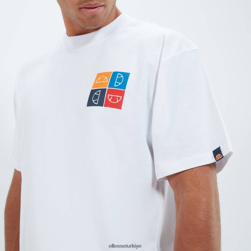 erkekler rolletto tişört JDV02R372 Giyim Ellesse beyaz