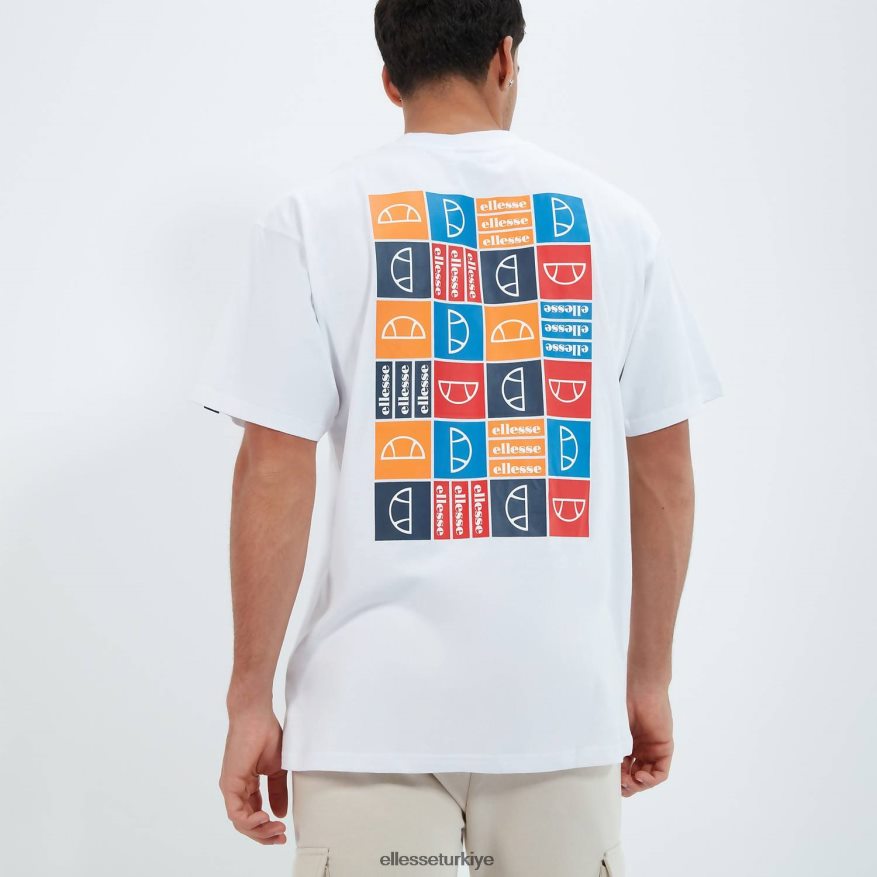 erkekler rolletto tişört JDV02R372 Giyim Ellesse beyaz