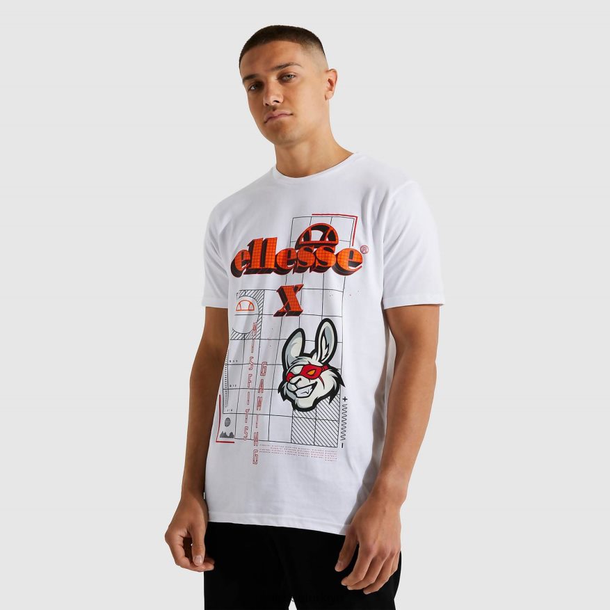 erkekler uygunsuz siber tişört JDV02R480 Giyim Ellesse beyaz