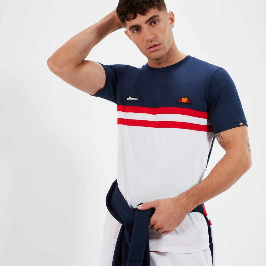 erkekler venire tişört JDV02R401 Giyim Ellesse lacivert/kırmızı/beyaz