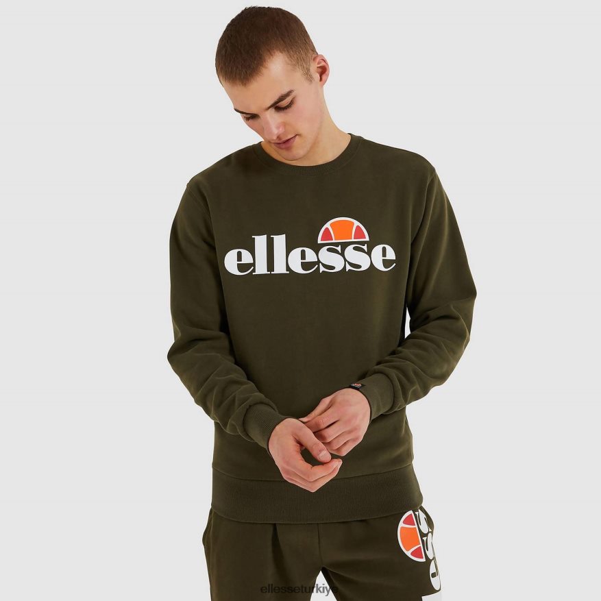 erkekler sl succiso sweatshirt JDV02R291 Giyim Ellesse haki