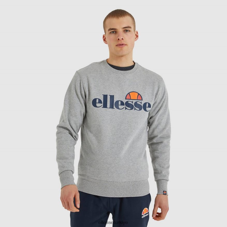 erkekler sl succiso sweatshirt JDV02R293 Giyim Ellesse gri marn