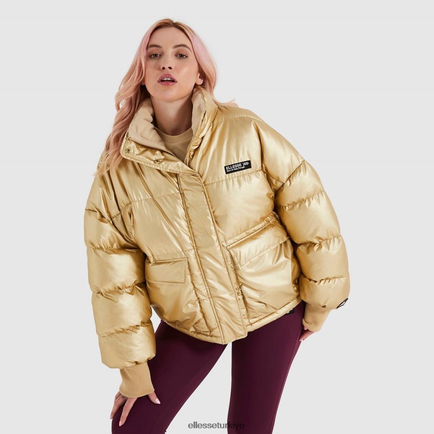 kadınlar vesuvio ceket JDV02R160 Giyim Ellesse parlak altın