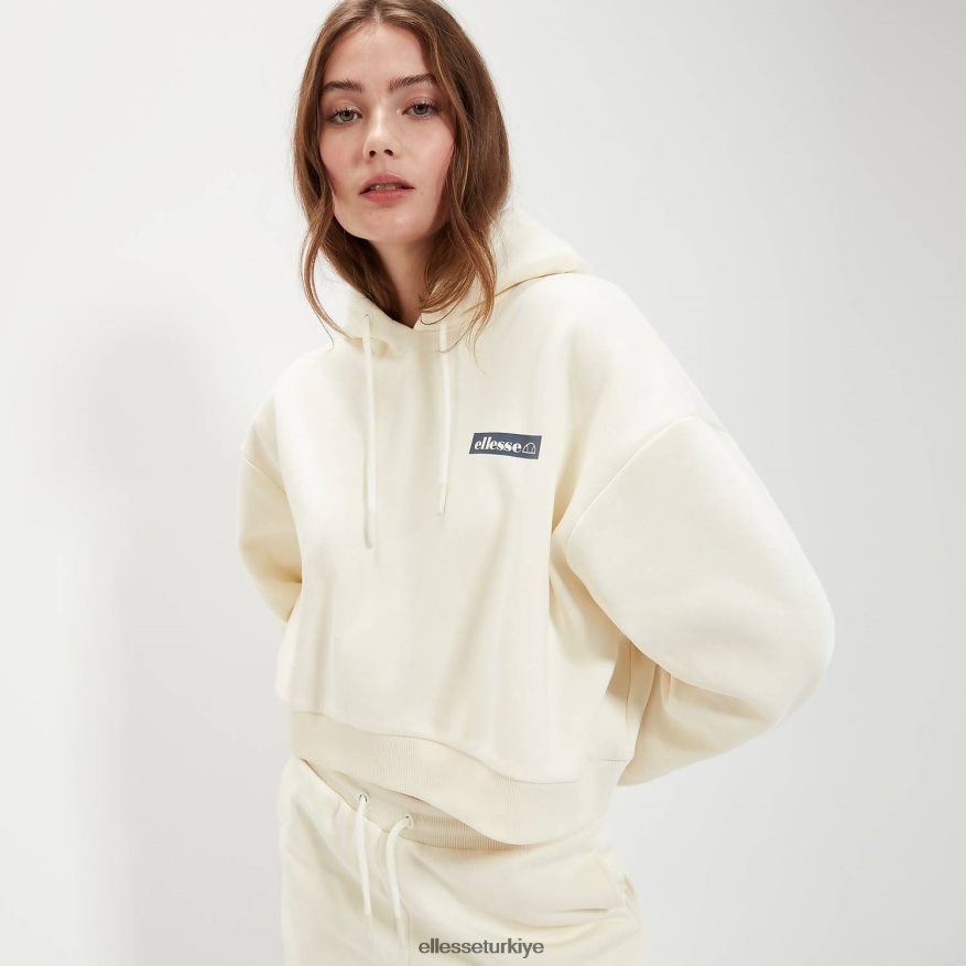 kadınlar cria kırpma kapşonlu JDV02R42 Giyim Ellesse Beyaz kapalı