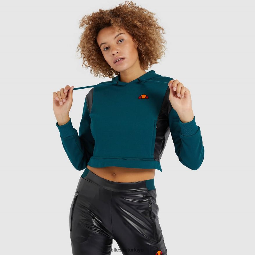 kadınlar fioci ekin kapüşonlu üst JDV02R178 Giyim Ellesse turkuaz
