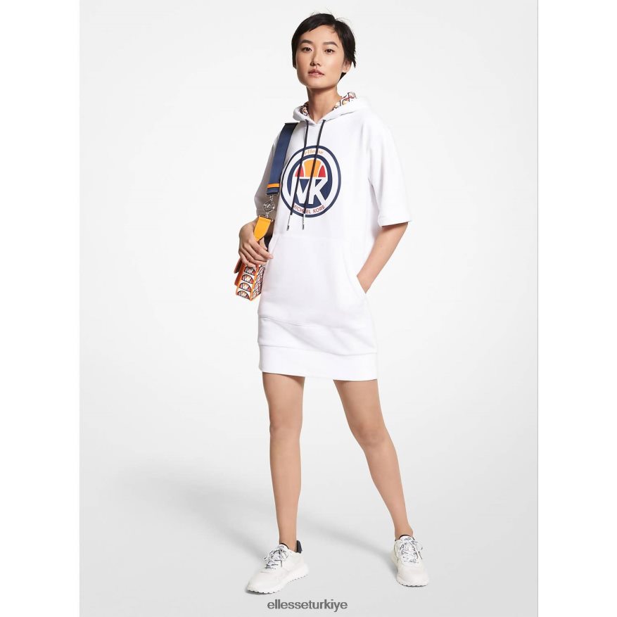 kadınlar mk pamuk karışımlı kapüşonlu elbise JDV02R37 Giyim Ellesse logo