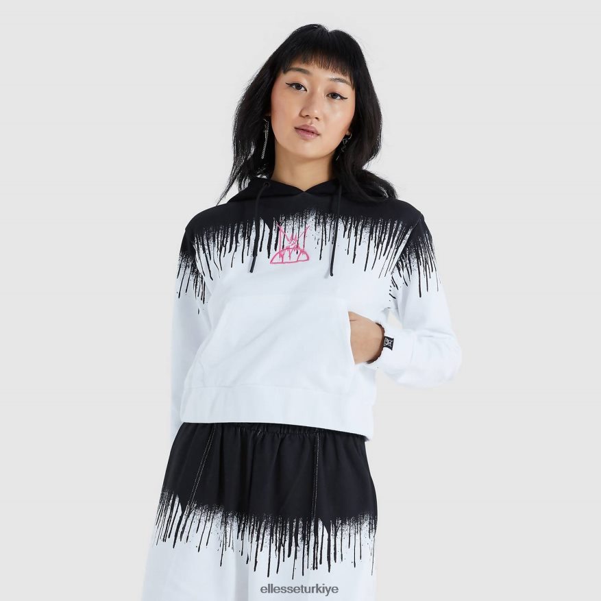 kadınlar raca kırpılmış kapüşonlu JDV02R177 Giyim Ellesse siyah