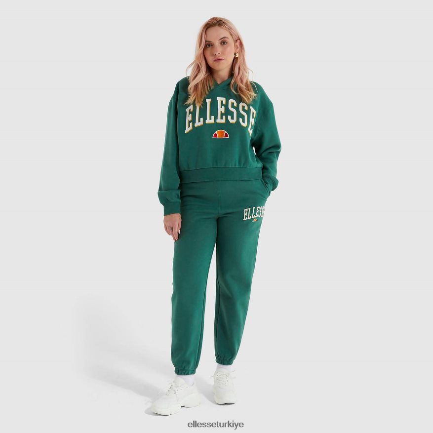 kadınlar ramo kırpılmış kapüşonlu JDV02R179 Giyim Ellesse koyu yeşil