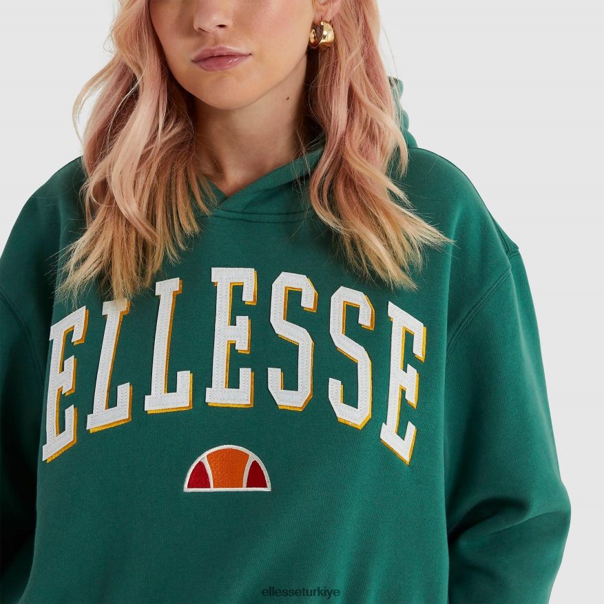 kadınlar ramo kırpılmış kapüşonlu JDV02R179 Giyim Ellesse koyu yeşil