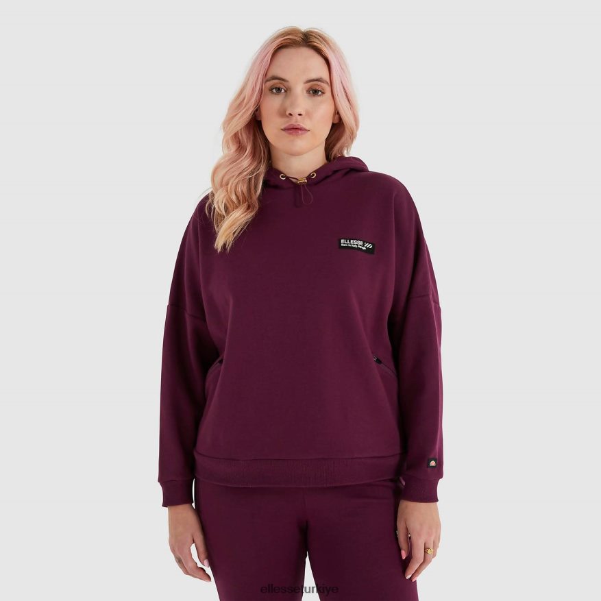 kadınlar semprevisa kapüşonlu JDV02R175 Giyim Ellesse koyu mor