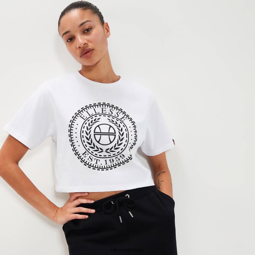 kadınlar carala mahsul tişörtü JDV02R94 Giyim Ellesse beyaz