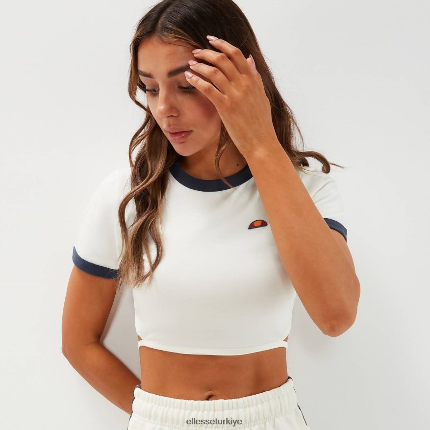 kadınlar chee kırpılmış tişört JDV02R54 Giyim Ellesse Beyaz kapalı