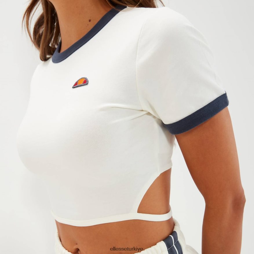 kadınlar chee kırpılmış tişört JDV02R54 Giyim Ellesse Beyaz kapalı