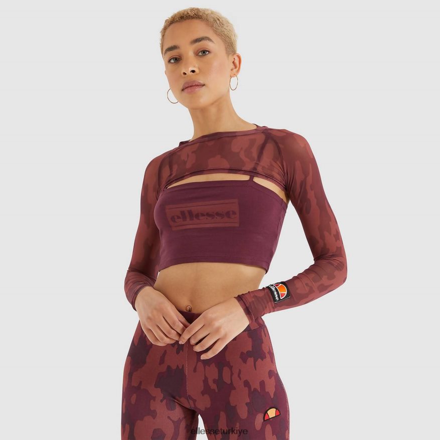 kadınlar darol mahsul tişört JDV02R203 Giyim Ellesse koyu mor