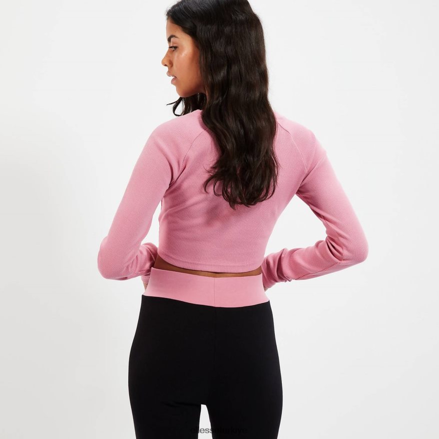 kadınlar linny uzun kollu mahsul tişört JDV02R91 Giyim Ellesse pembe