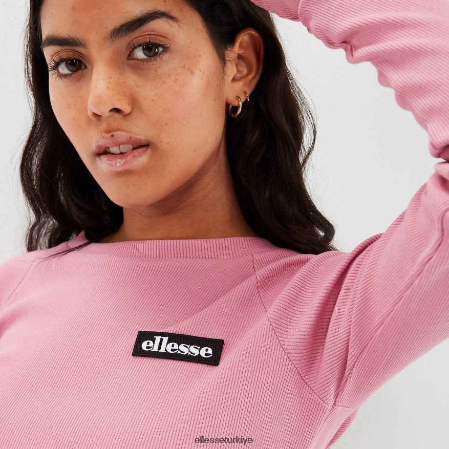 kadınlar linny uzun kollu mahsul tişört JDV02R91 Giyim Ellesse pembe
