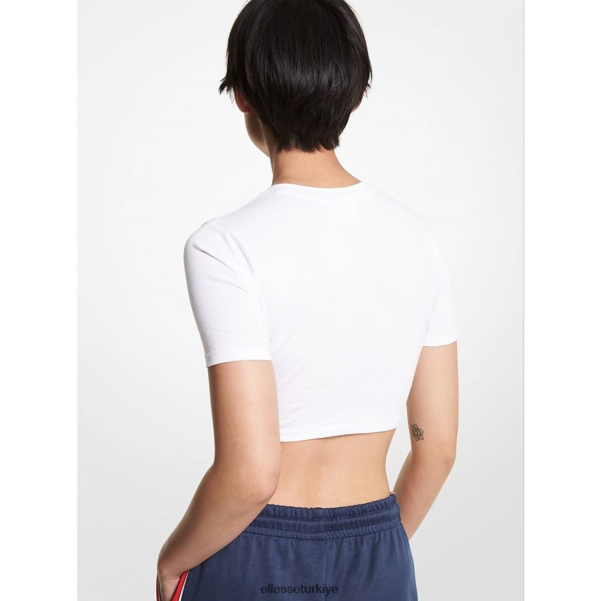 kadınlar mk organik pamuklu kısa üst JDV02R74 Giyim Ellesse logo