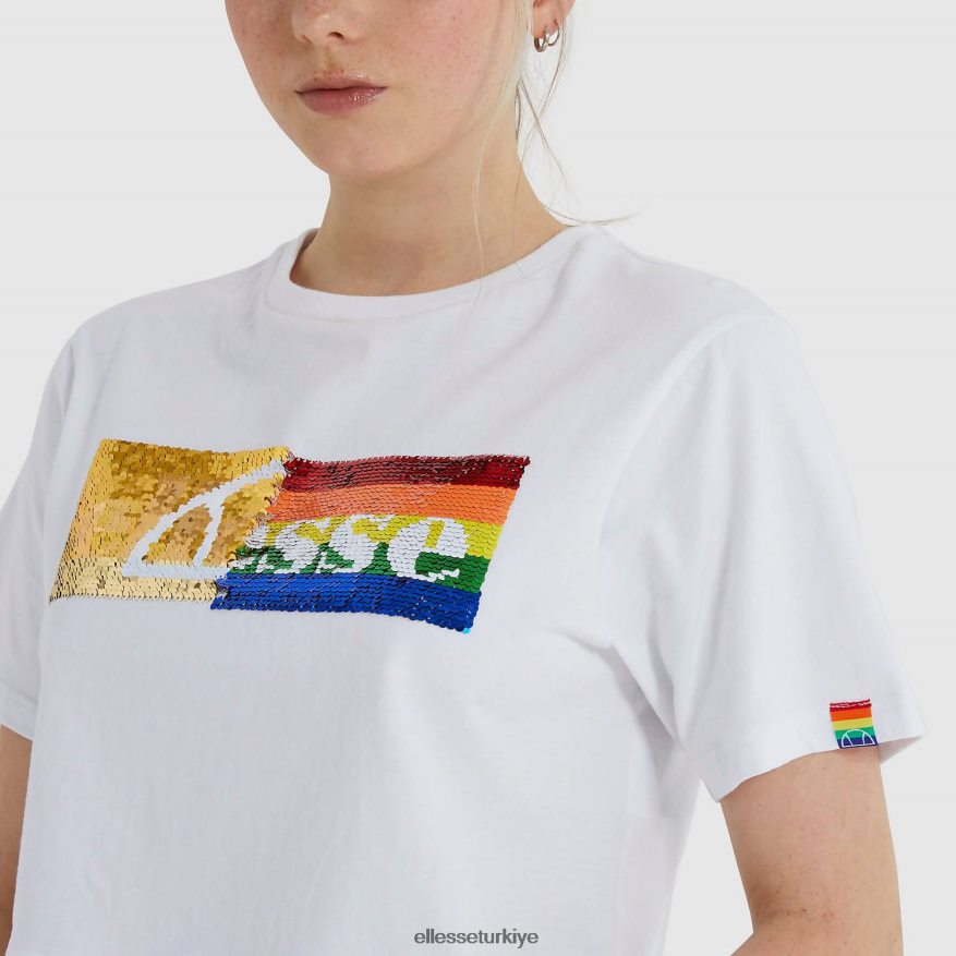 kadınlar tek boynuzlu at kısa tişört JDV02R210 Giyim Ellesse beyaz