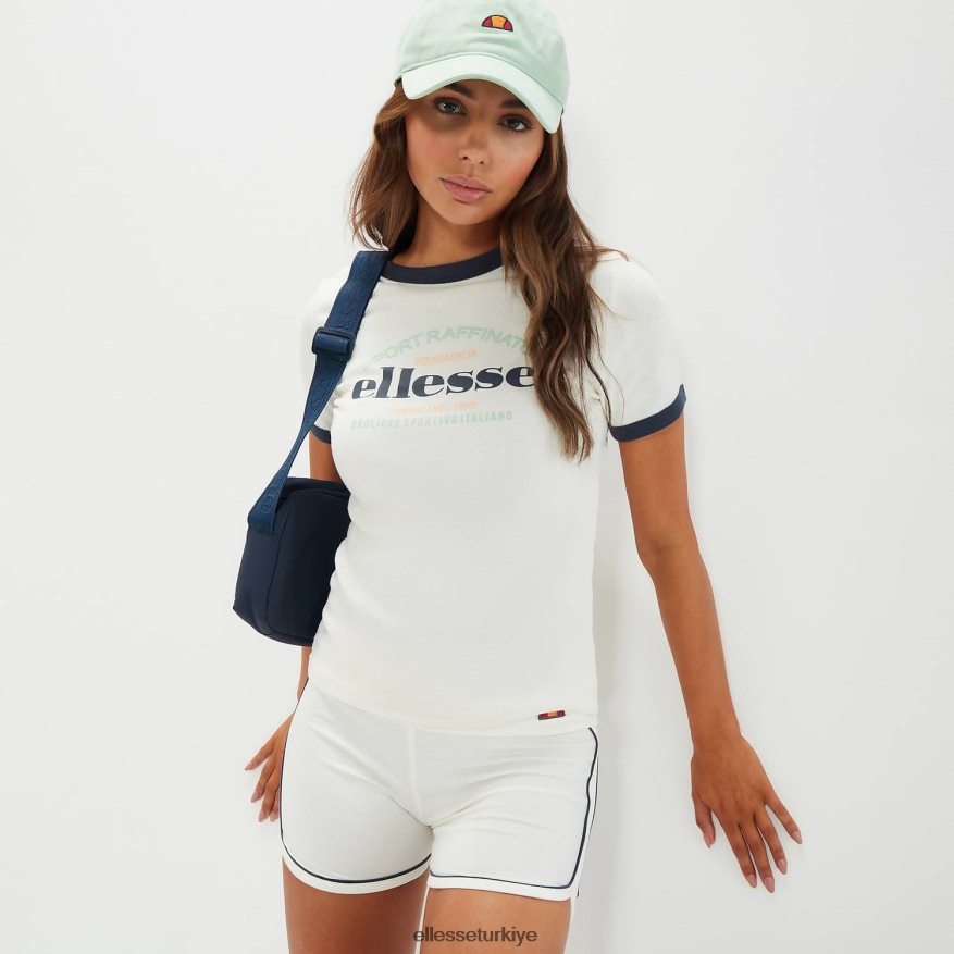 kadınlar telani tişört JDV02R50 Giyim Ellesse Beyaz kapalı