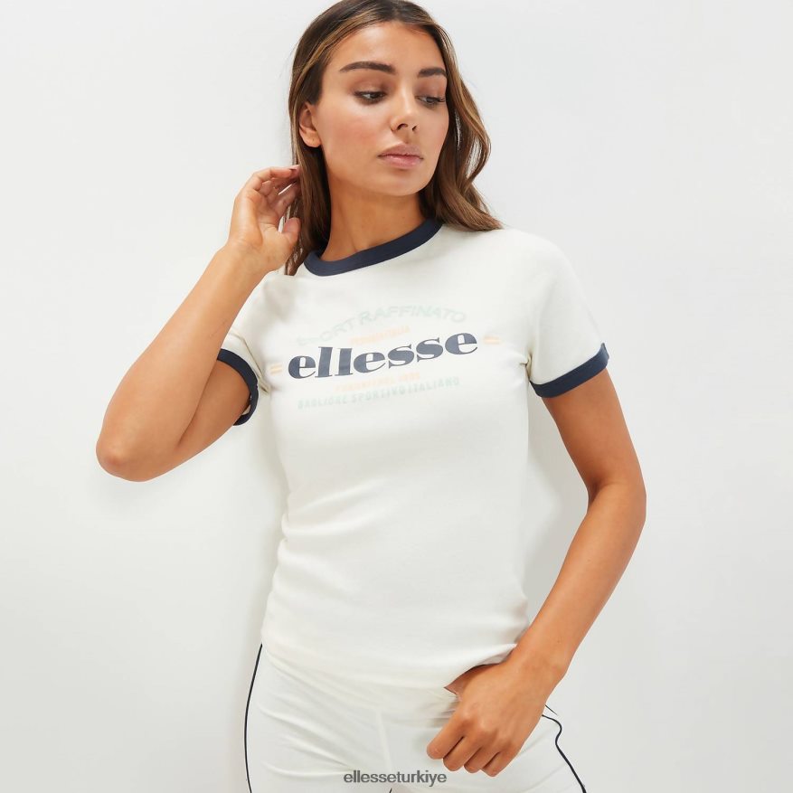 kadınlar telani tişört JDV02R50 Giyim Ellesse Beyaz kapalı