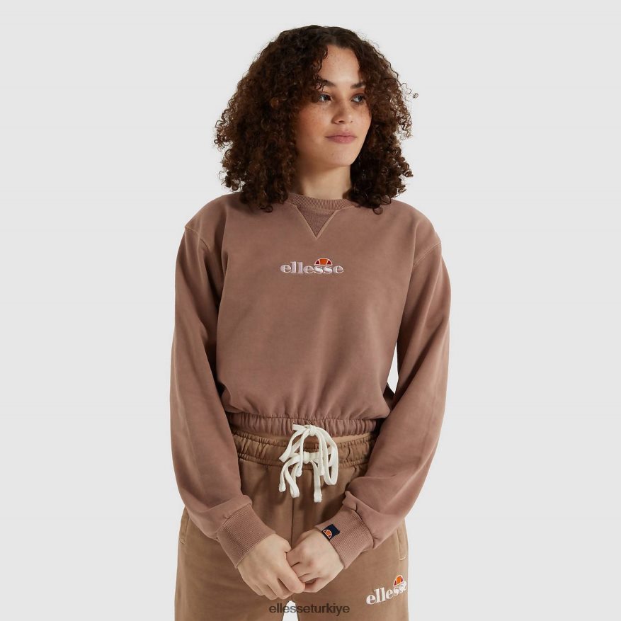 kadınlar popsy kısa sweatshirt JDV02R170 Giyim Ellesse kahverengi