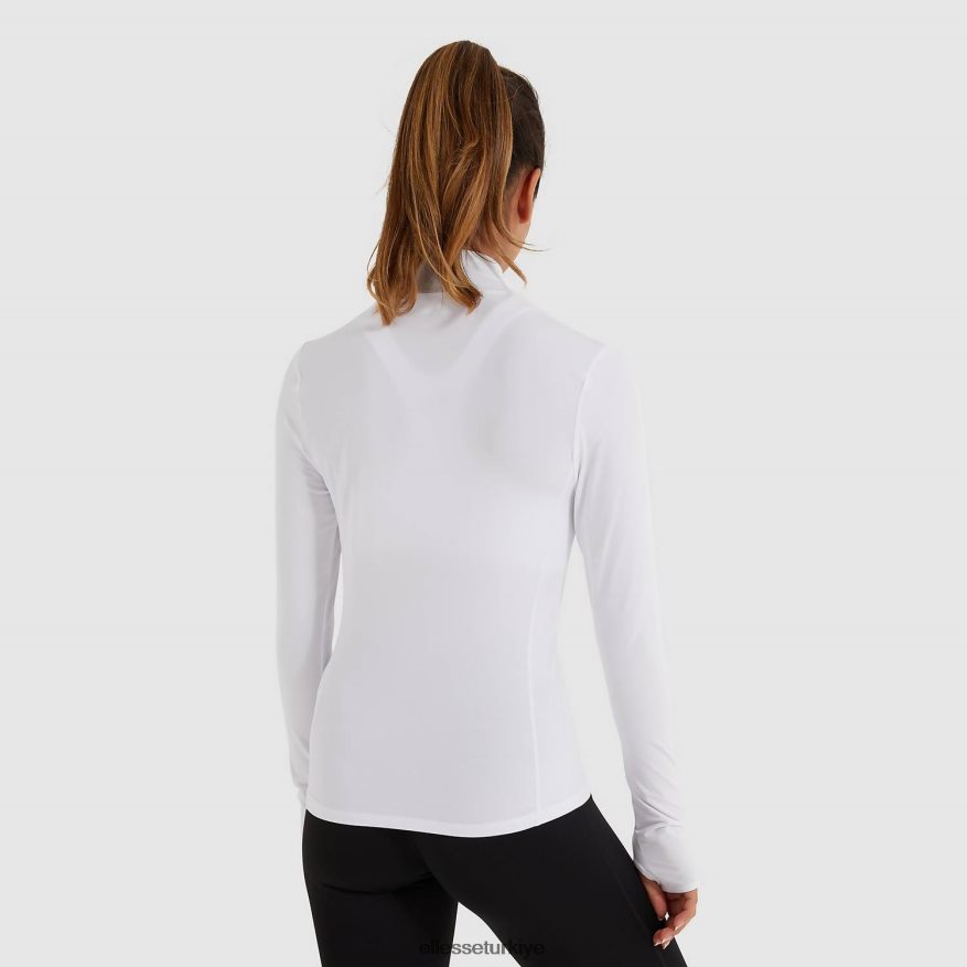 kadınlar sofira 1/4 fermuarlı üst JDV02R95 Giyim Ellesse beyaz