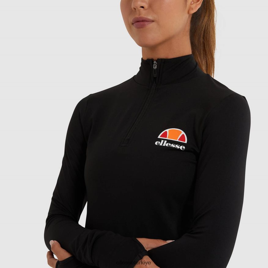 kadınlar sofira 1/4 fermuarlı üst JDV02R96 Giyim Ellesse siyah