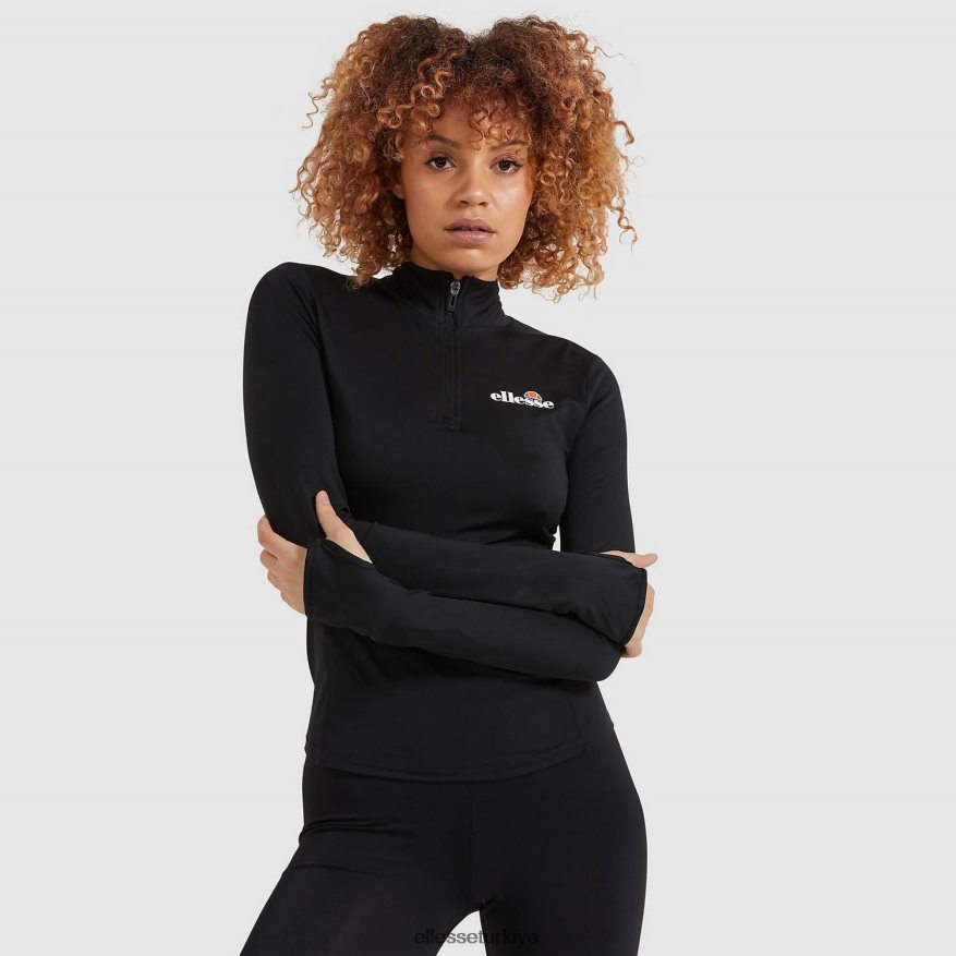 kadınlar sofira 1/4 fermuarlı üst JDV02R96 Giyim Ellesse siyah