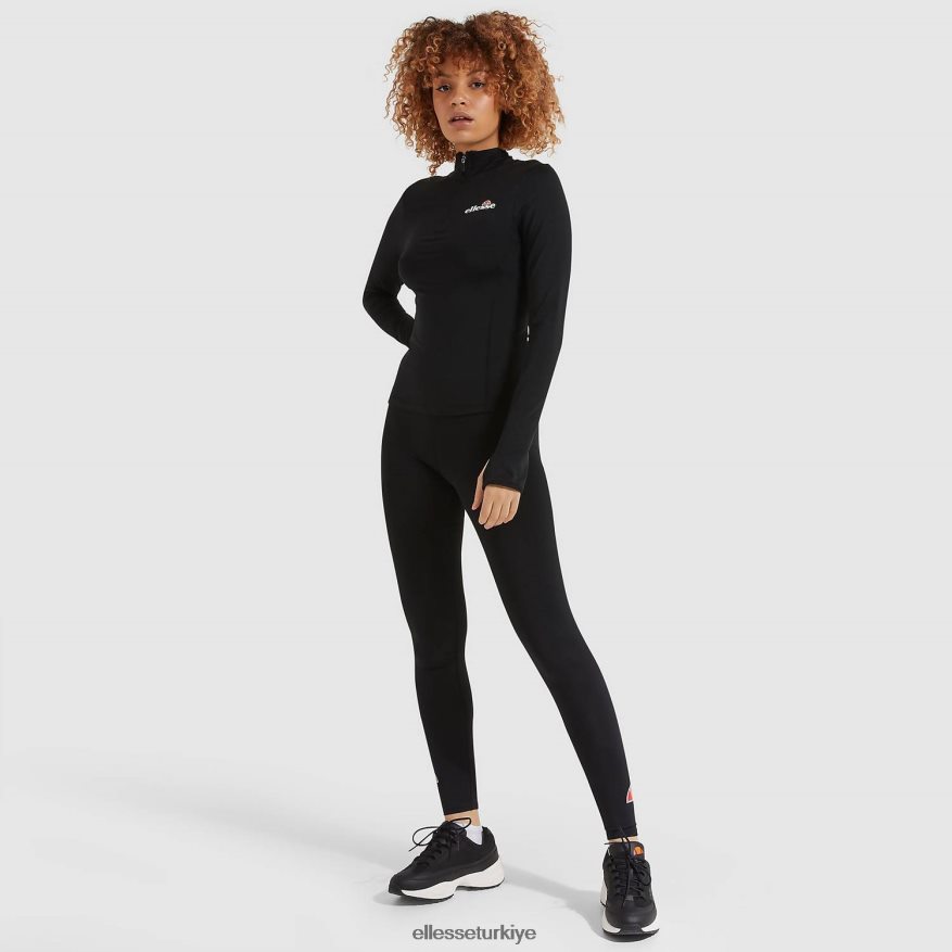 kadınlar sofira 1/4 fermuarlı üst JDV02R96 Giyim Ellesse siyah