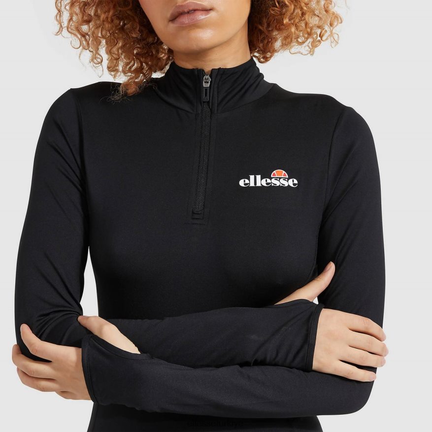 kadınlar sofira 1/4 fermuarlı üst JDV02R96 Giyim Ellesse siyah