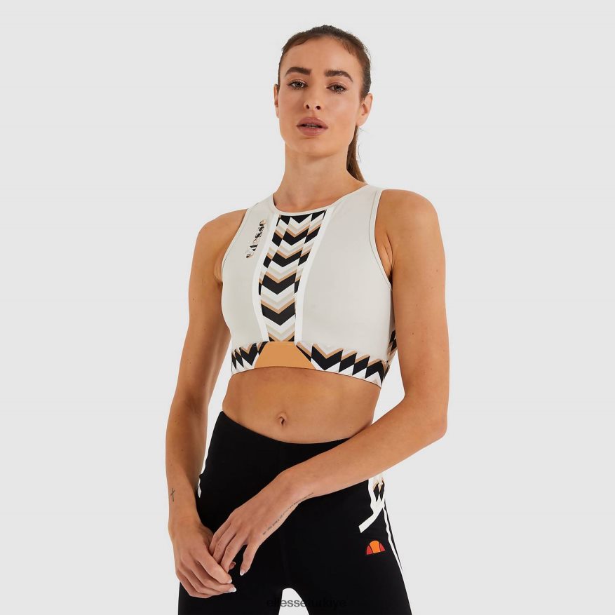 kadınlar cızırtılı kırpılmış yelek JDV02R226 Giyim Ellesse açık gri